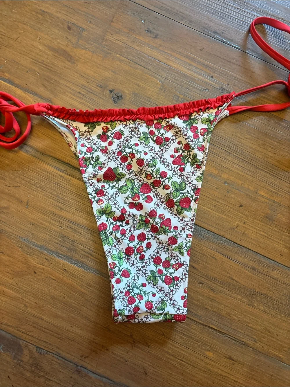 Frankie’s bikinis strawberry bikini bottoms
